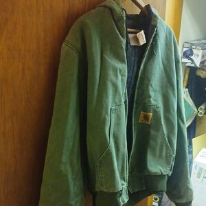 Carhartt Aspen Green Hooded Jacket JQ294